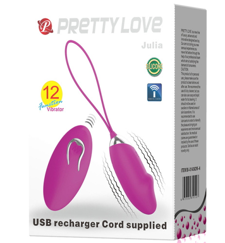 Виброяйцо ребристое с пультом дистанционного управления Julia фото 9