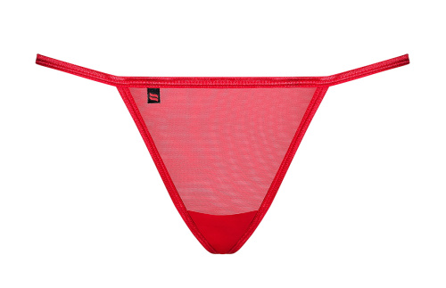 Миниатюрные красные стринги с бантиком на попе Giftella L/XL фото 3