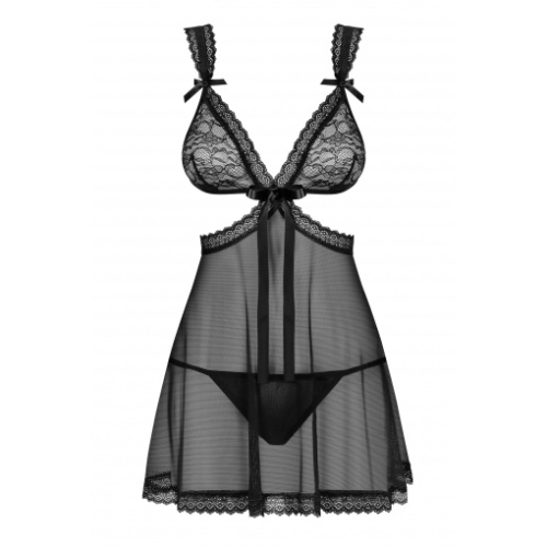 Черный бэби долл и трусики Swanita L/XL фото 5