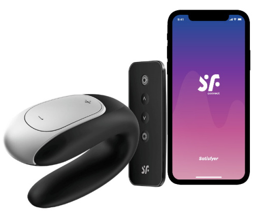 Смарт-стимулятор для пар Satisfyer Double Fun черный