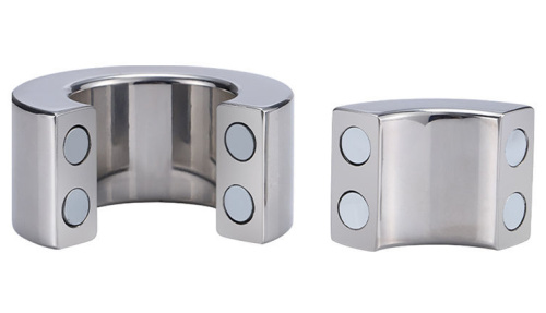 Стальной утяжелитель на магнитах для мошонки 463 гр фото 3