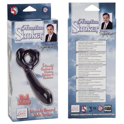 Мужской мастурбатор с двойной вибрацией 5-Function Stroker фото 6