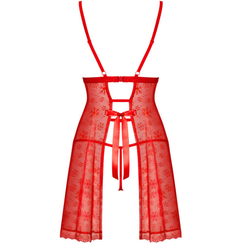 Пикантный красный бэби-долл со стрингами XL/XXL фото 6