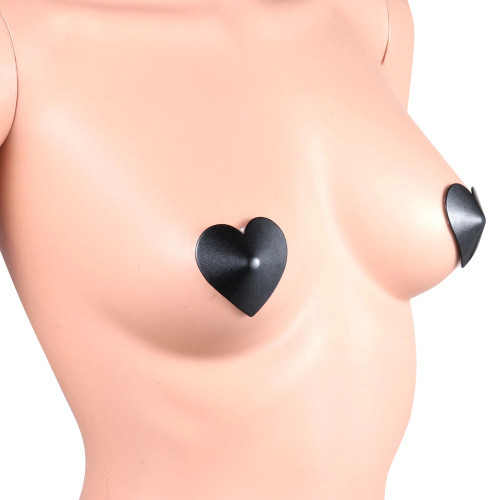 Черные металлические пэстисы сердечки фото 5
