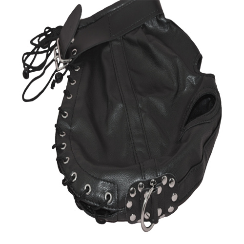 Бондажный шлем с кольцами фото 3