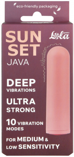 Перезаряжаемая вибропуля Java Sunset Pink фото 5