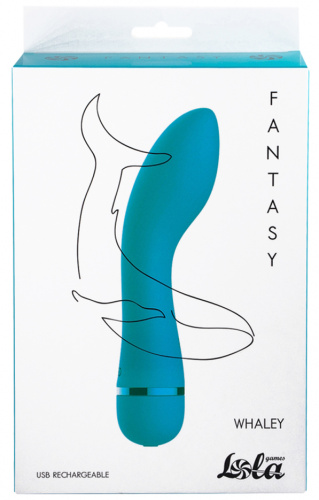 Перезаряжаемый вибратор для точки G Fantasy Whaley Blue фото 4