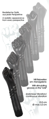 Анальный вибромассажер-кулак для фистинга The Black Fist фото 9