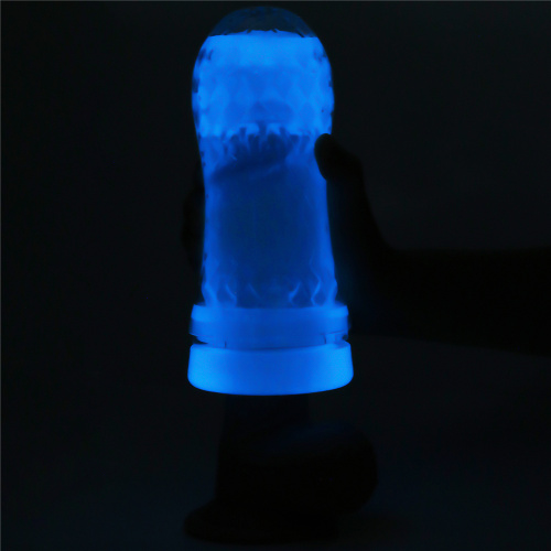 Прозрачный мастурбатор светящийся в темноте Lumino Play Pocketed Masturbator фото 7