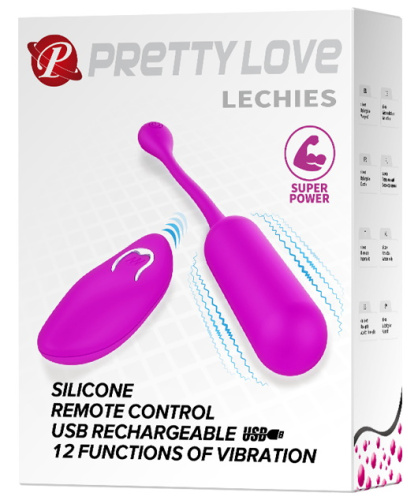Перезаряжаемое виброяйцо Pretty Love Lechies с беспроводным управлением фото 9