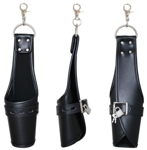 Черные БДСМ фиксаторы для кистей рук фото 3