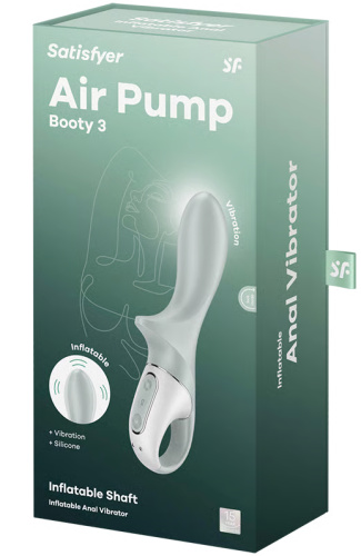 Расширяющийся анальный вибратор Satisfyer Air Pump Booty 3 фото 10