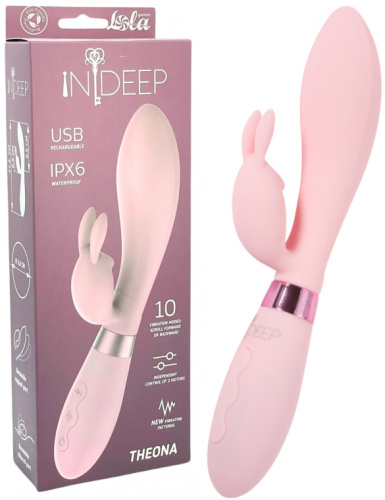 Перезаряжаемый вибратор Ideep Pro Theona розовый