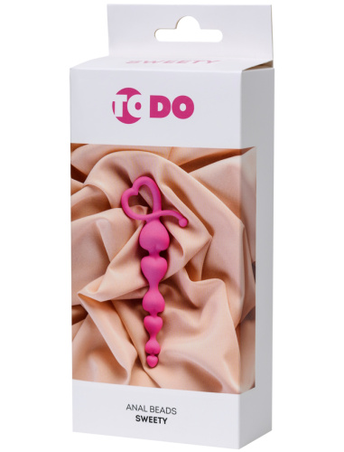 Розовая анальная цепочка ToDo by Toyfa Sweety фото 5