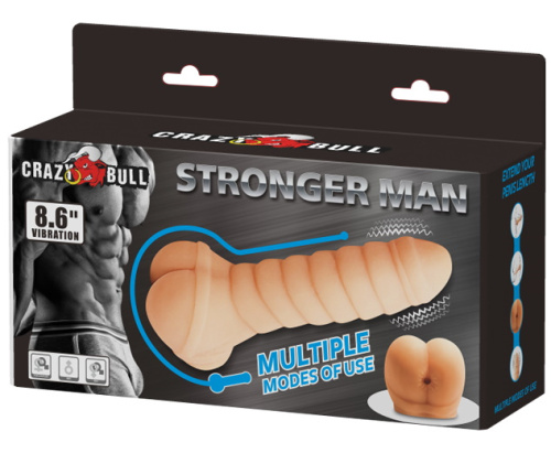 Насадка-мастурбатор с вибрацией Stronger Man фото 8