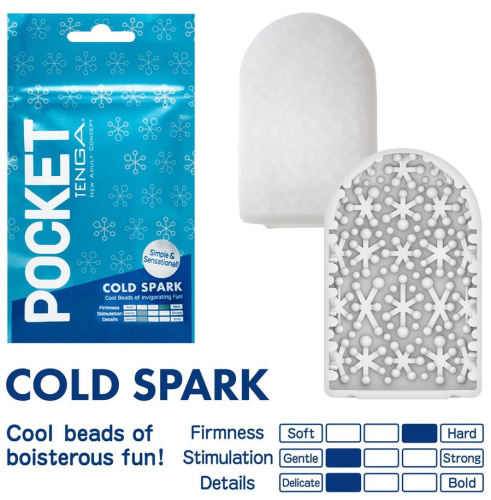 Карманный мастурбатор с охлаждающим эффектом Tenga Pocket Cold Spark фото 2