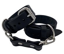 Классические наручники из натуральной кожи