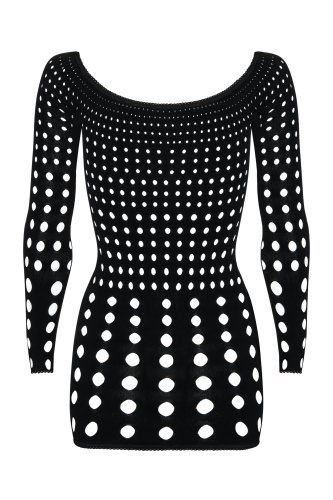 Черное платье-сетка с длинными рукавами Rocker S/L фото 4