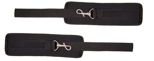 Наручники черного цвета с липучкой фото 4