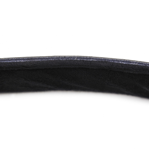 Кожаный черный ошейник со стразами и поводком фото 7