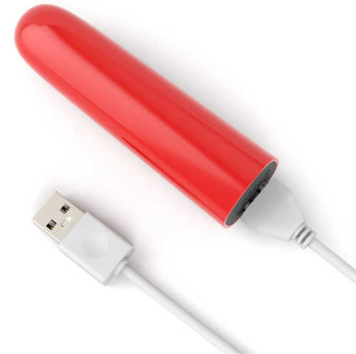 Красный мини вибратор Ijoy Rechargeable Bullet Scream фото 6