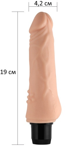 Классический вибратор Xtreme Feel Cyberskin 19 см фото 5