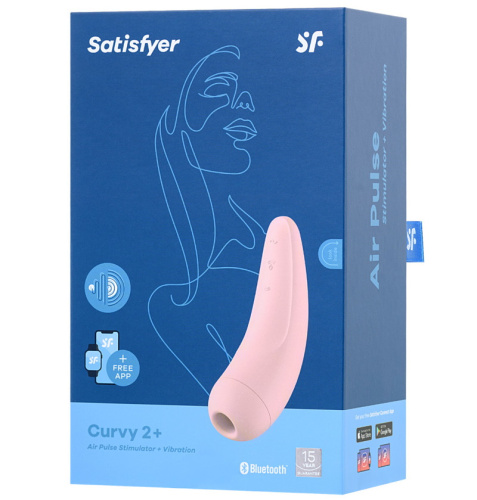 Вакуумно-волновой смарт-стимулятор Satisfyer Curvy 2+ Pink фото 15