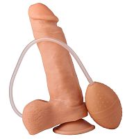 Фаллоc-реалистик на присоске с имитацией семяизвержения 18 см