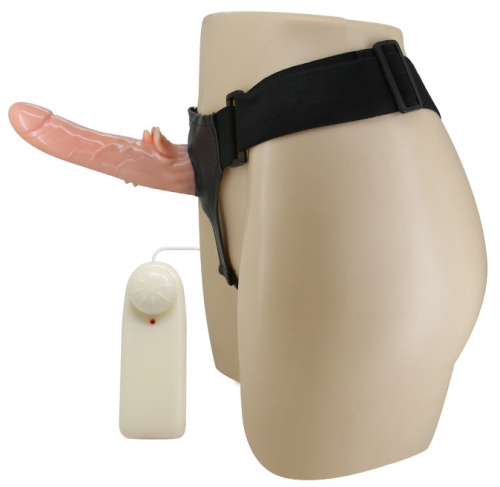 Страпон с клиторальным отростком и ротацией Ultra Harness 20 см фото 5