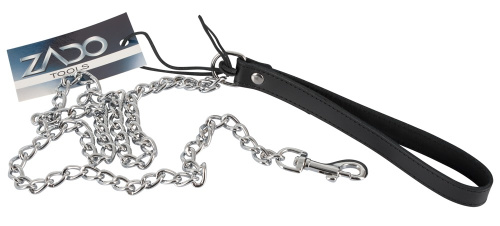 Поводок-цепочка с кожаной ручкой Leather Leash фото 4
