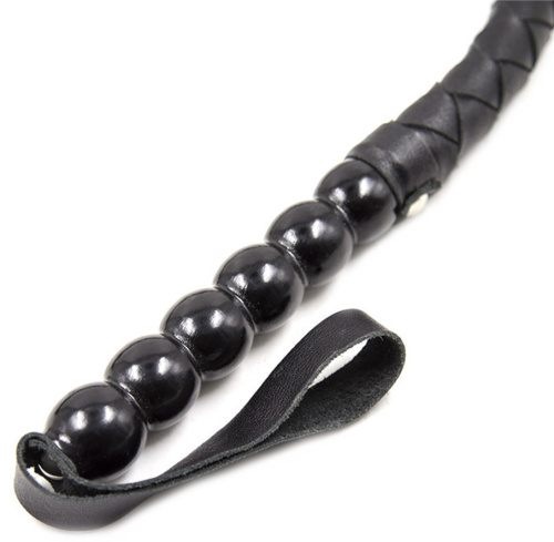 Кнут черный с твердой ручкой 90 см фото 2