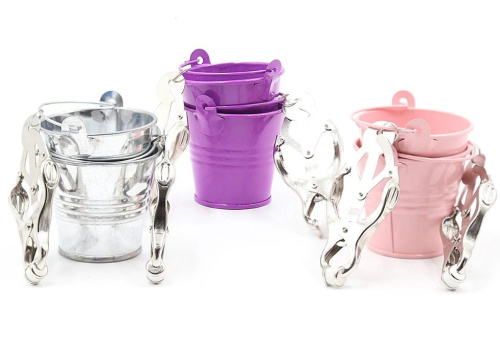 Серебряные клипсы на соски с ведерками фото 6