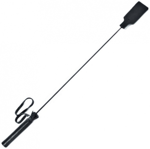 Классический стек из натуральной кожи черного цвета 62 см фото 2