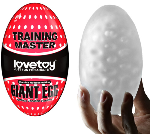 Большое яйцо-мастурбатор Giant Egg Stamina Nodules Edition