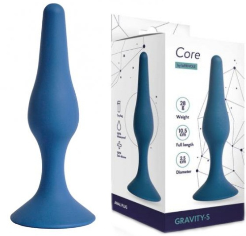 Классическая анальная пробка Core размер L цвет кобальт