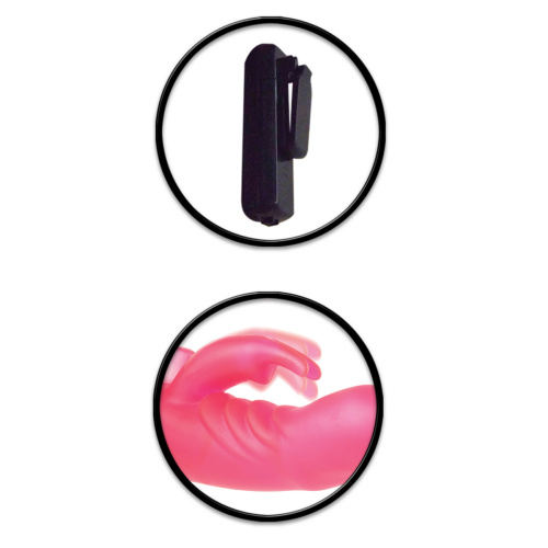 Фаллопротез с вибрацией и клиторальным стимулятором Fetish Wonderful Wabbit фото 6