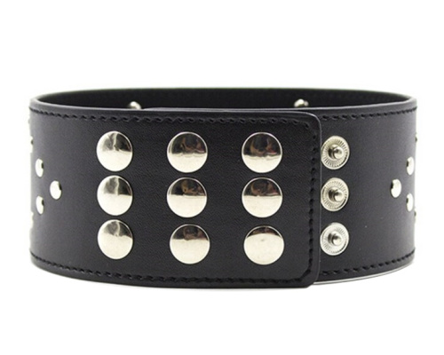 Ошейник с кольцом и заклепками фото 4