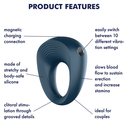 Эрекционное виброкольцо Satisfyer Power Ring фото 9
