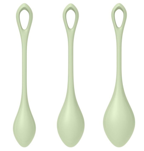 Вагинальные шарики Satisfyer Yoni Power 2 салатовые фото 4