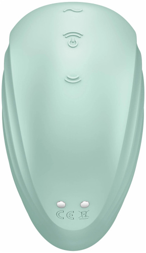 Вакуумно-волновой стимулятор с вибрацией Satisfyer Pearl Diver зеленый фото 5