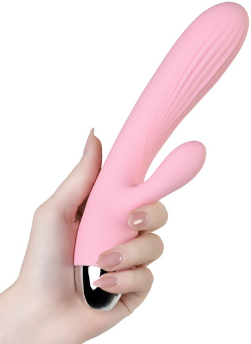 Перезаряжаемый вибратор с пульсацией и функцией нагрева Jos Milly фото 5