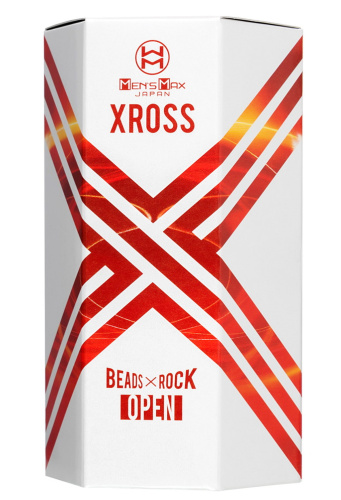 Прозрачный мастурбатор с двумя спиральными входами Xross Open Beads Rock фото 9