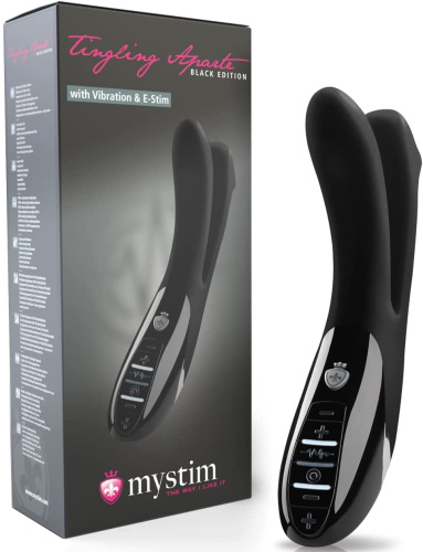 Вибратор Mystim Tingling Apart eStim чёрного цвета