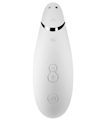 Бесконтактный вакуумно-волновой стимулятор клитора Womanizer Premium белый фото 5
