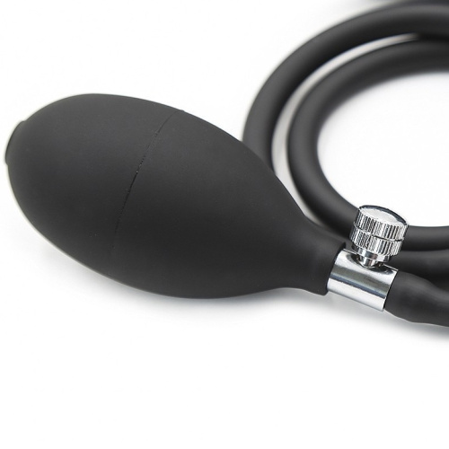 Расширяющийся ребристый фаллос с грушей фото 4