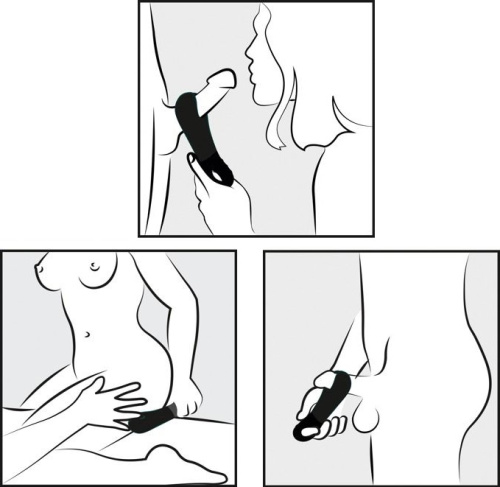 Уникальный мастурбатор с вибрацией Fun Factory Manta ежевичный фото 3