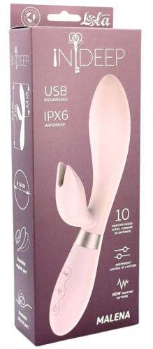Перезаряжаемый вибратор Ideep Pro Malena розовый фото 5