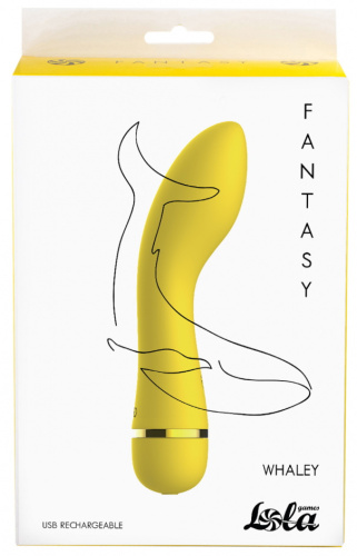 Перезаряжаемый вибратор для точки G Fantasy Whaley Yellow фото 4