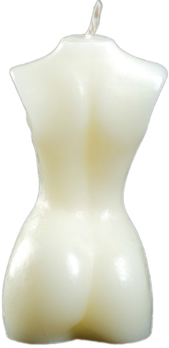 Фигурная молочная свеча Женское тело №1 9 см фото 3