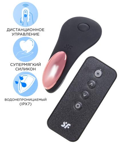 Клиторальный смарт-вибростимулятор Satisfyer Little Secret черный фото 2